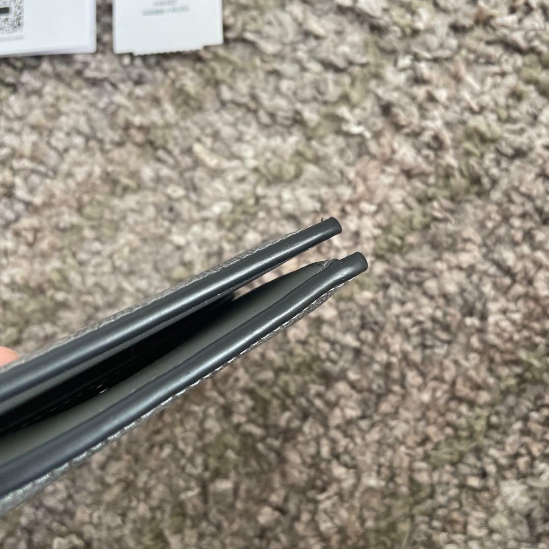 COACH 二つ折り財布 COIN WALLET SIG グレー/チャコール