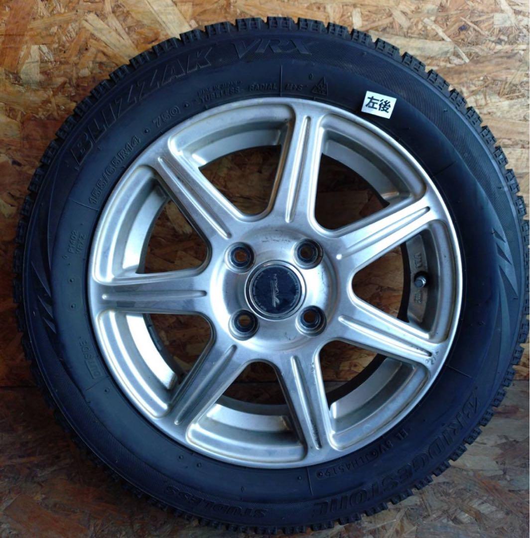 スタッドレス　VRX 155/65R14 4本　タイヤ・ホイールセット②
