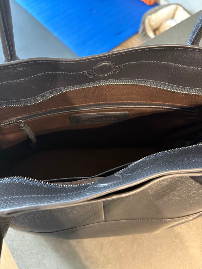 SAC`S BARで購入 濃紺レザー トートバッグ