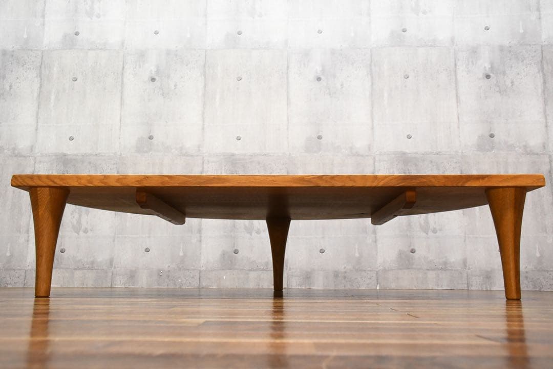 DIK61 飛騨産業 HIDA キツツキ 森のことば 半円形リビングテーブル