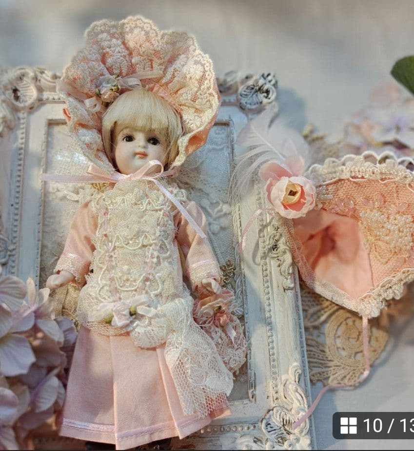 Handmade アウトフィット ビスクドール 約17㎝～約19㎝