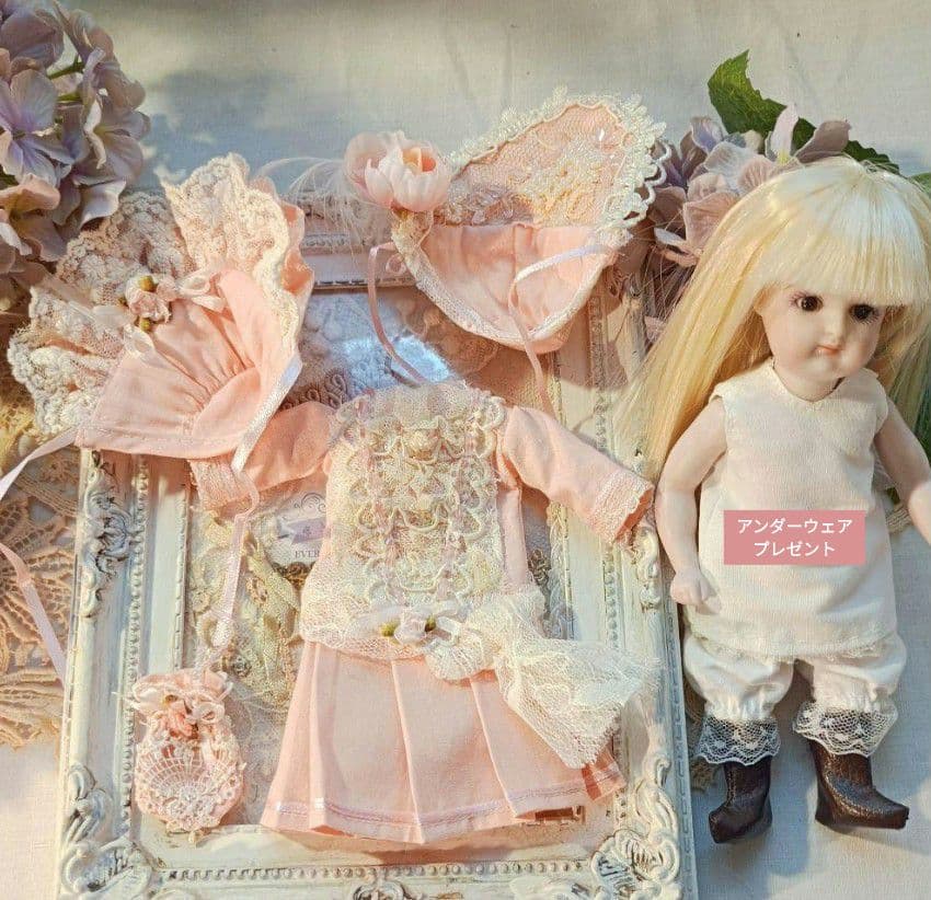 Handmade アウトフィット ビスクドール 約17㎝～約19㎝