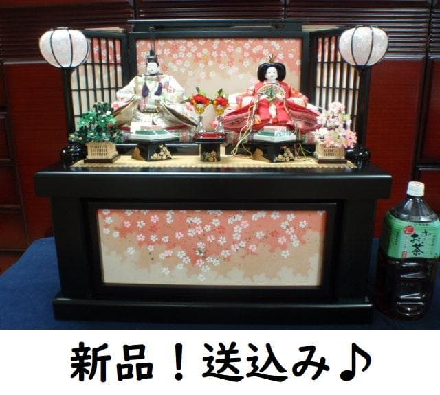 値下げ！新品！売切り特価●激安！70巾 ひな人形 親王飾り 収納飾り お雛様●