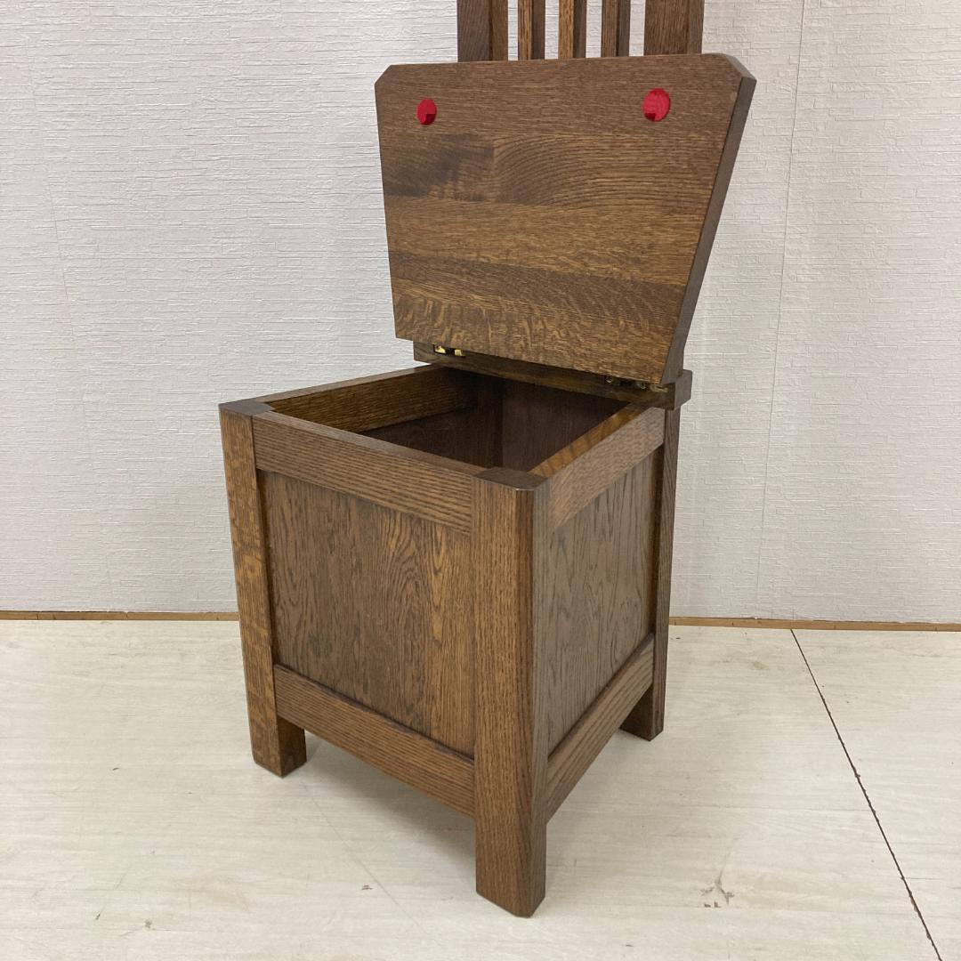 【飛騨産業】キツツキ　ハンガーラック　ポールハンガー　ベンチ　収納　ミラー　鏡