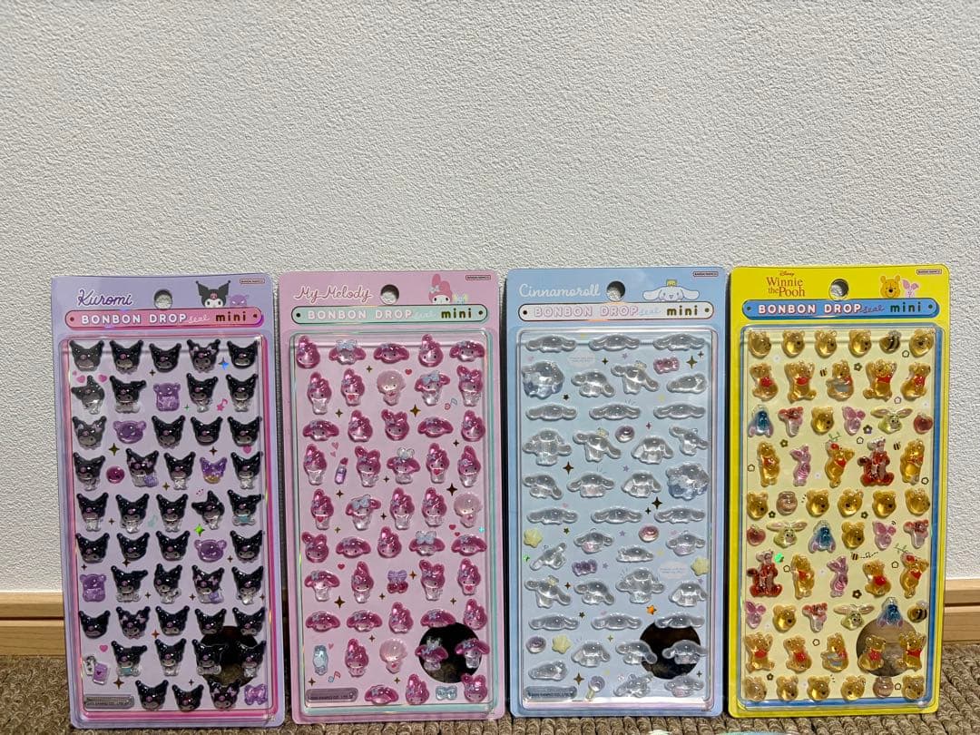 ボンボンドロップシール　ミニ　サンリオ　ディズニー　エンジェルブルー　まとめ売り