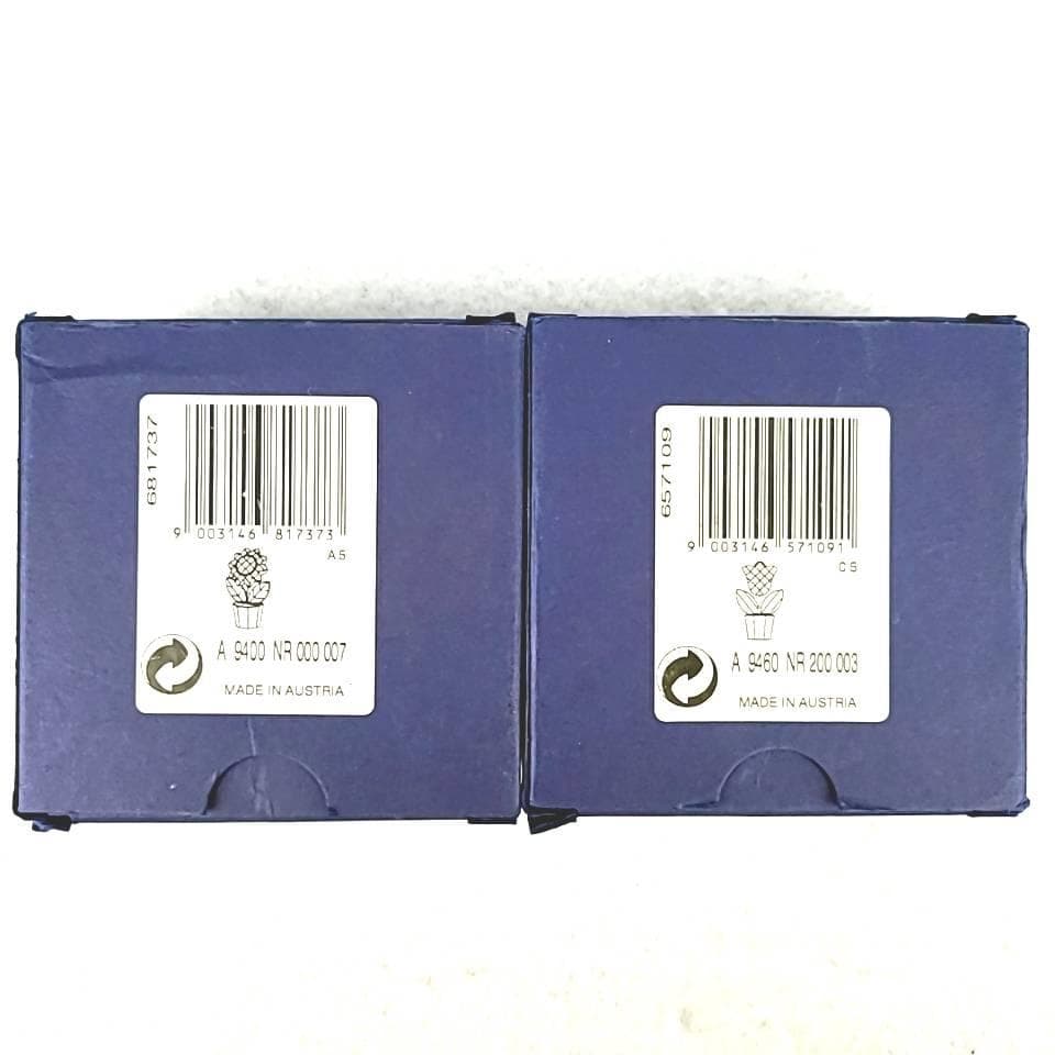 ◆美品◆スワロフスキー　アスター　レッドチューリップ　ハッピーフラワー　置物