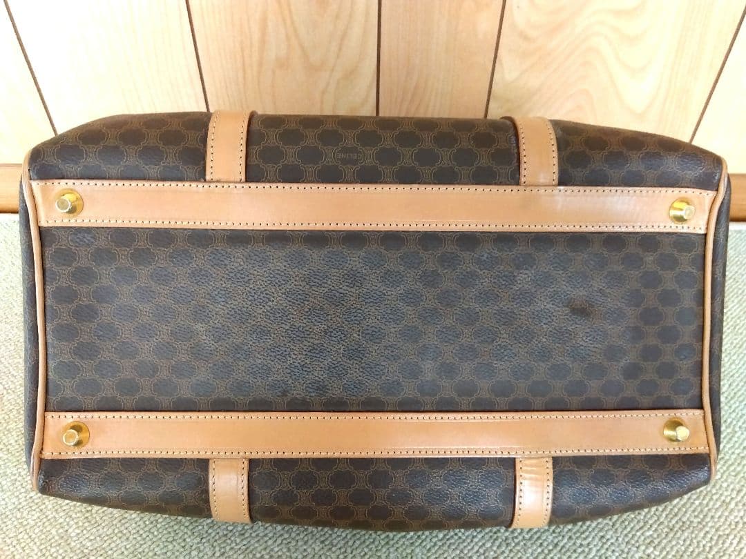 CELINE マカダム柄　ボストンバッグ　※比較的きれいなお品かと思います！