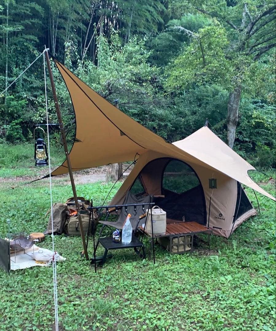 Drasoul tcテント 2人用カンガルーテント インナー&アウターテント