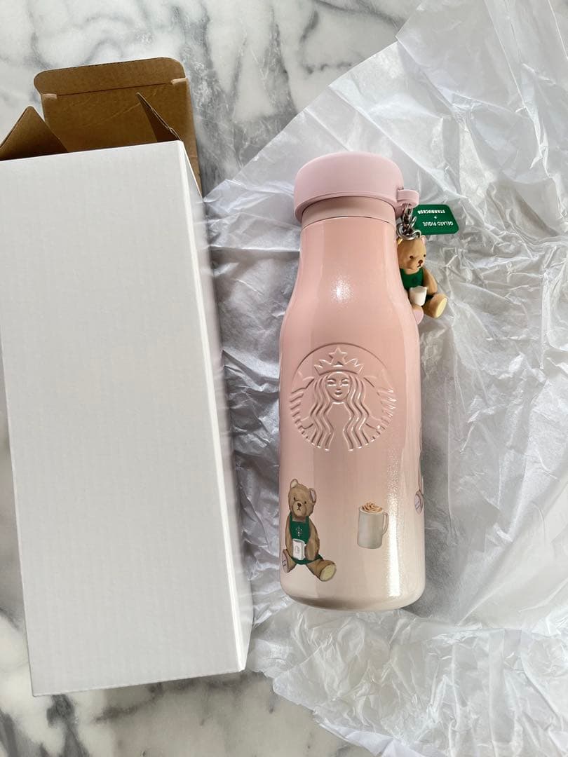 スターバックス　ジェラートピケ　タンブラー　ピンク