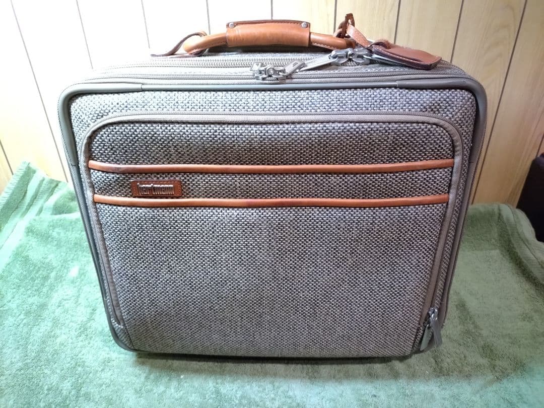 hartmann ハートマン　レザースーツケース　キャリーケース　ブラウン系