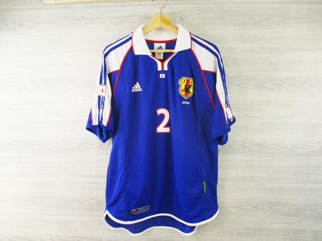 2001年 日本代表(H)選手用 #2上村 adidas ☆1668t