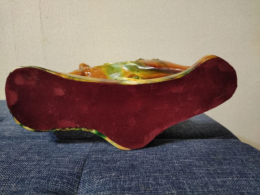 馬 三彩焼 置物