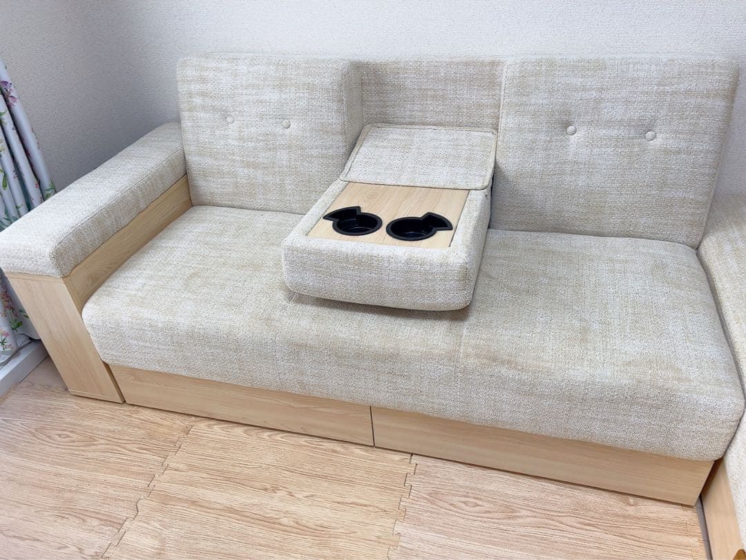 ソファーベット 3way ソファ 大容量収納スペース付