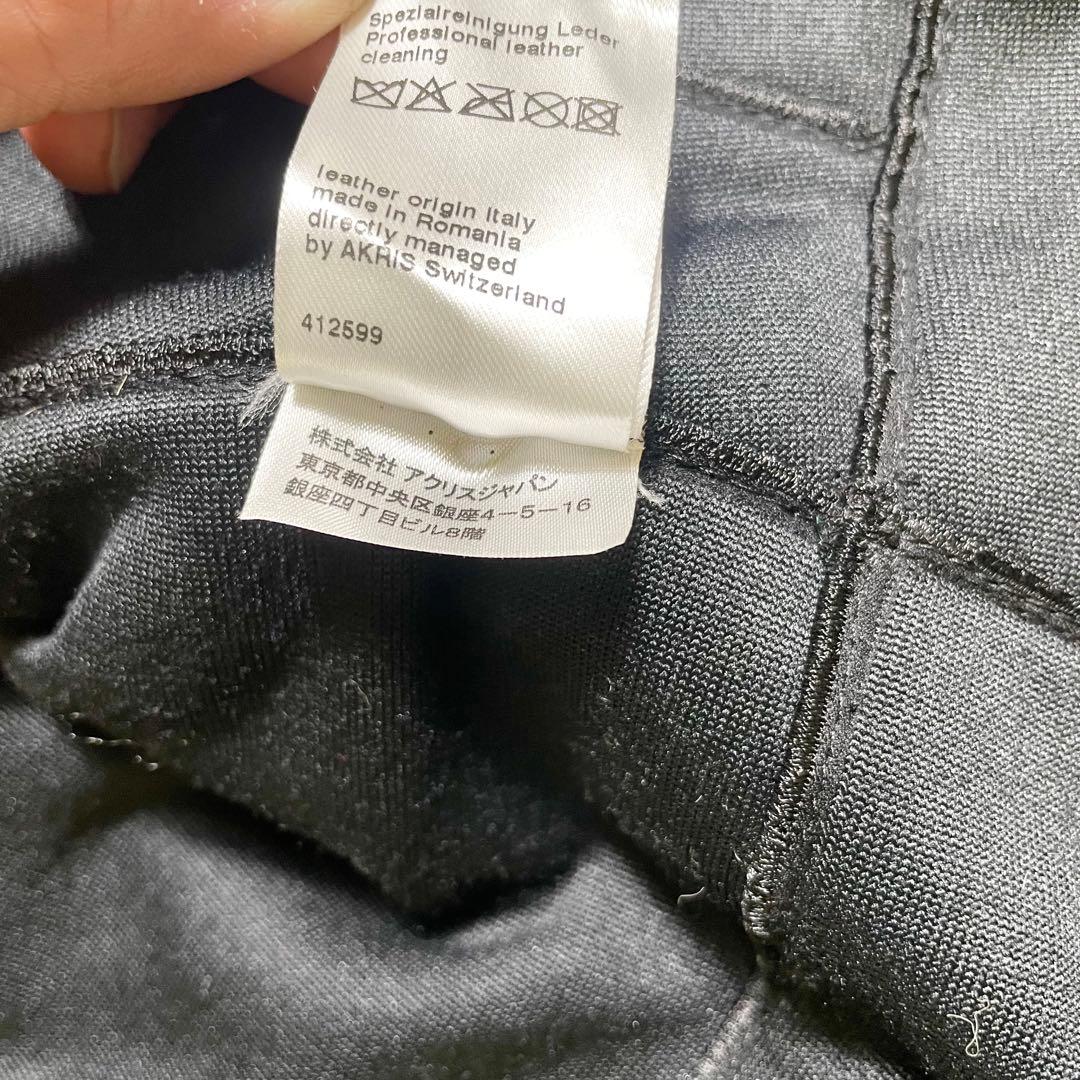 AKRIS アクリス　ラムレザー ロングコート ブラック Lサイズ