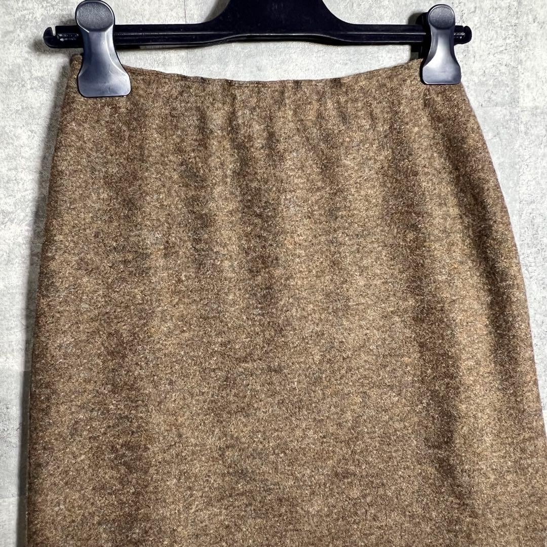 JURGEN LEHLヨーガンレールの上質なメルトンウールスカート　サイズM