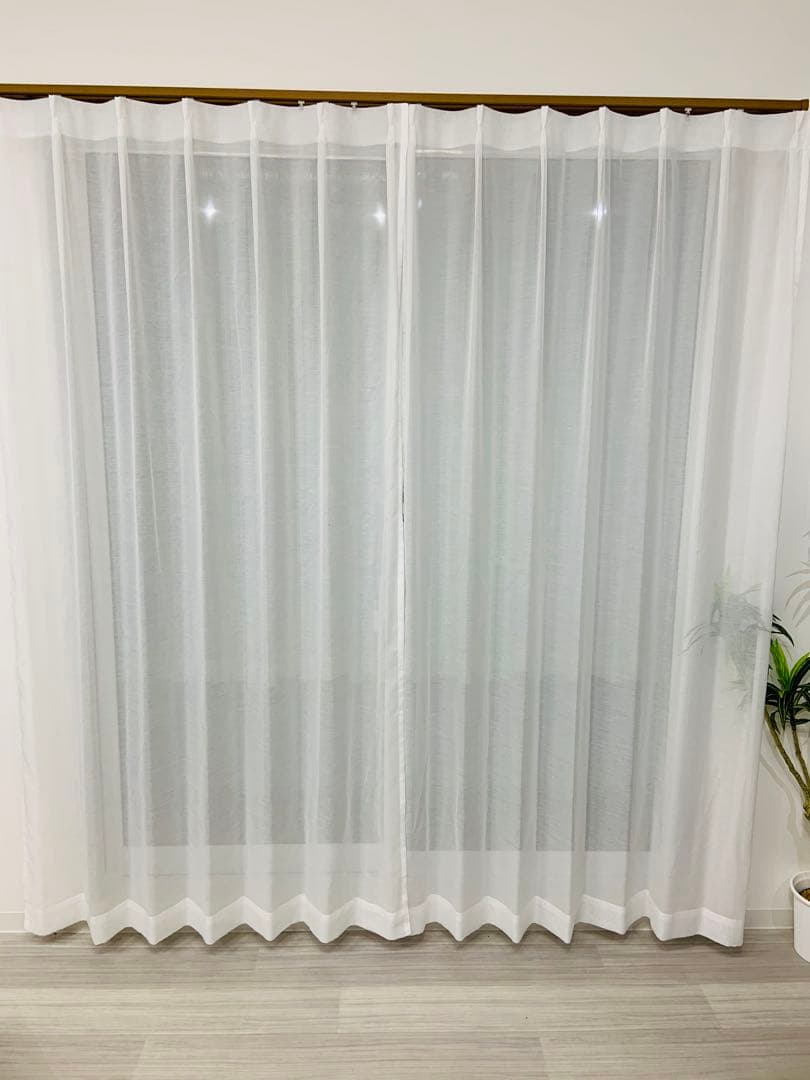 りのまま　スパンボイルカーテン　6枚