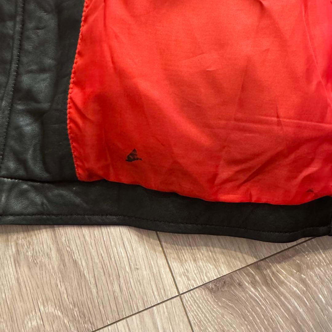 roshell 本革 レザージャケット XL ブラック ライダース ブルゾン