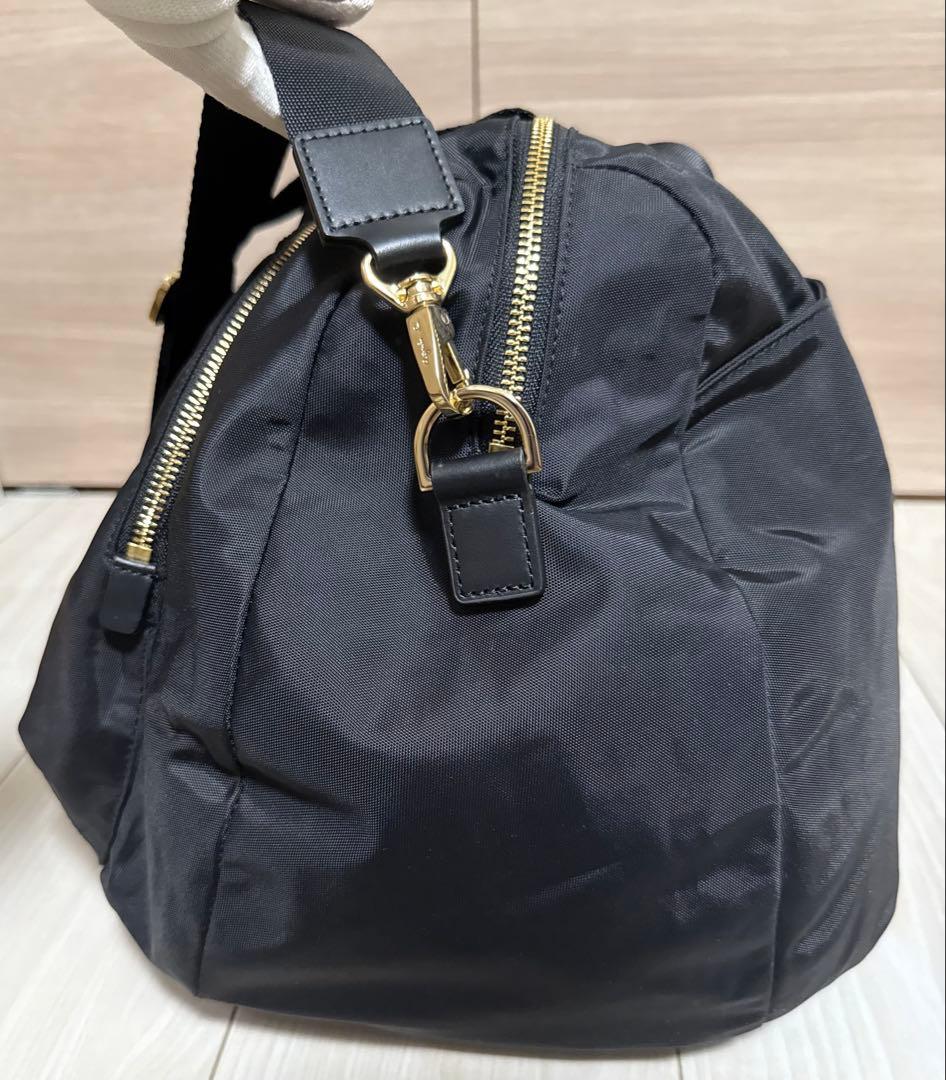 【美品】agnes b. アニエスベー 2way ボストンバッグ ナイロン 黒