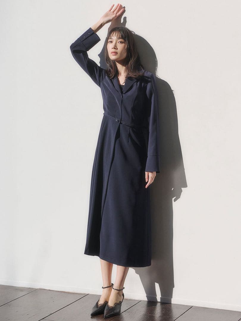 新品★anuansダブルサテングレースワンピース