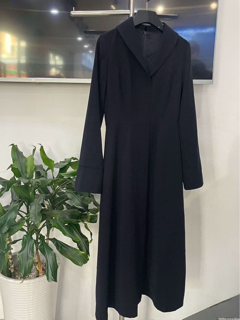 新品★anuansダブルサテングレースワンピース