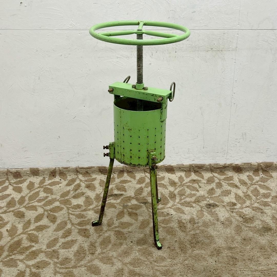 業務用 餃子絞り機 野菜絞り機 丸ハンドル 鉄製