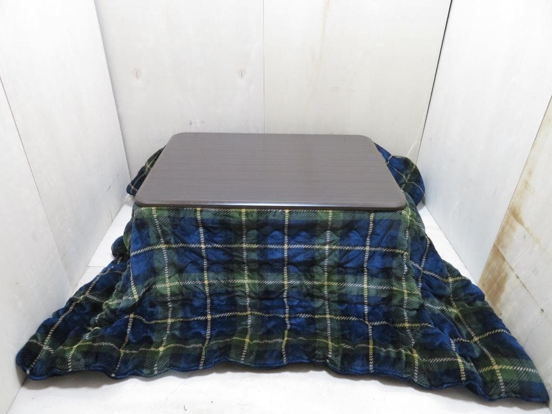 ニトリ 家具調こたつ アングル 105 DBR 105×75cm 掛布団付き