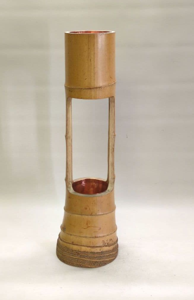 根付き二重生　又木付き　池坊好み　池坊花器