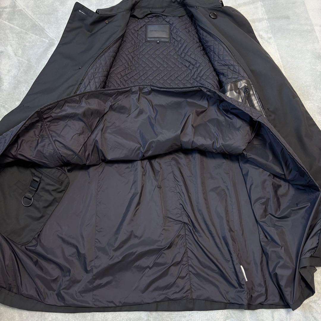 50サイズ✨エンポリオアルマーニ トレンチコート ロング キルティング ライナー