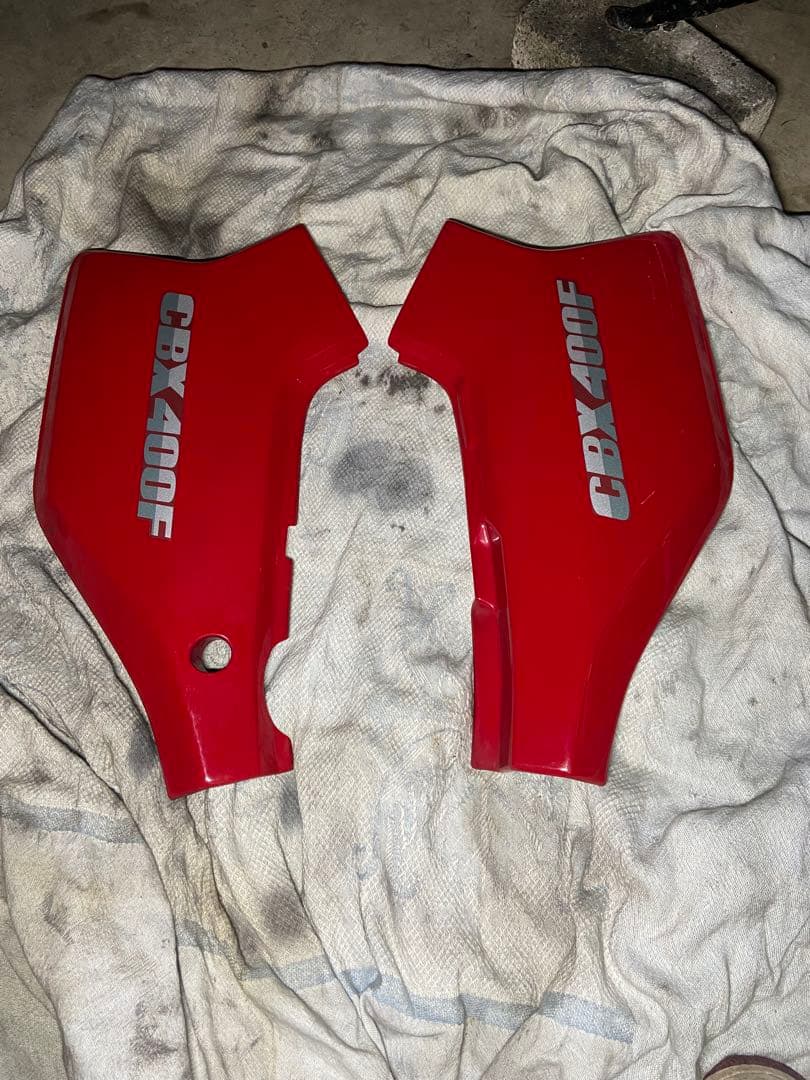 CBX400F 外装 赤ソリ タンク サイドカバー テールカウル CBX550F