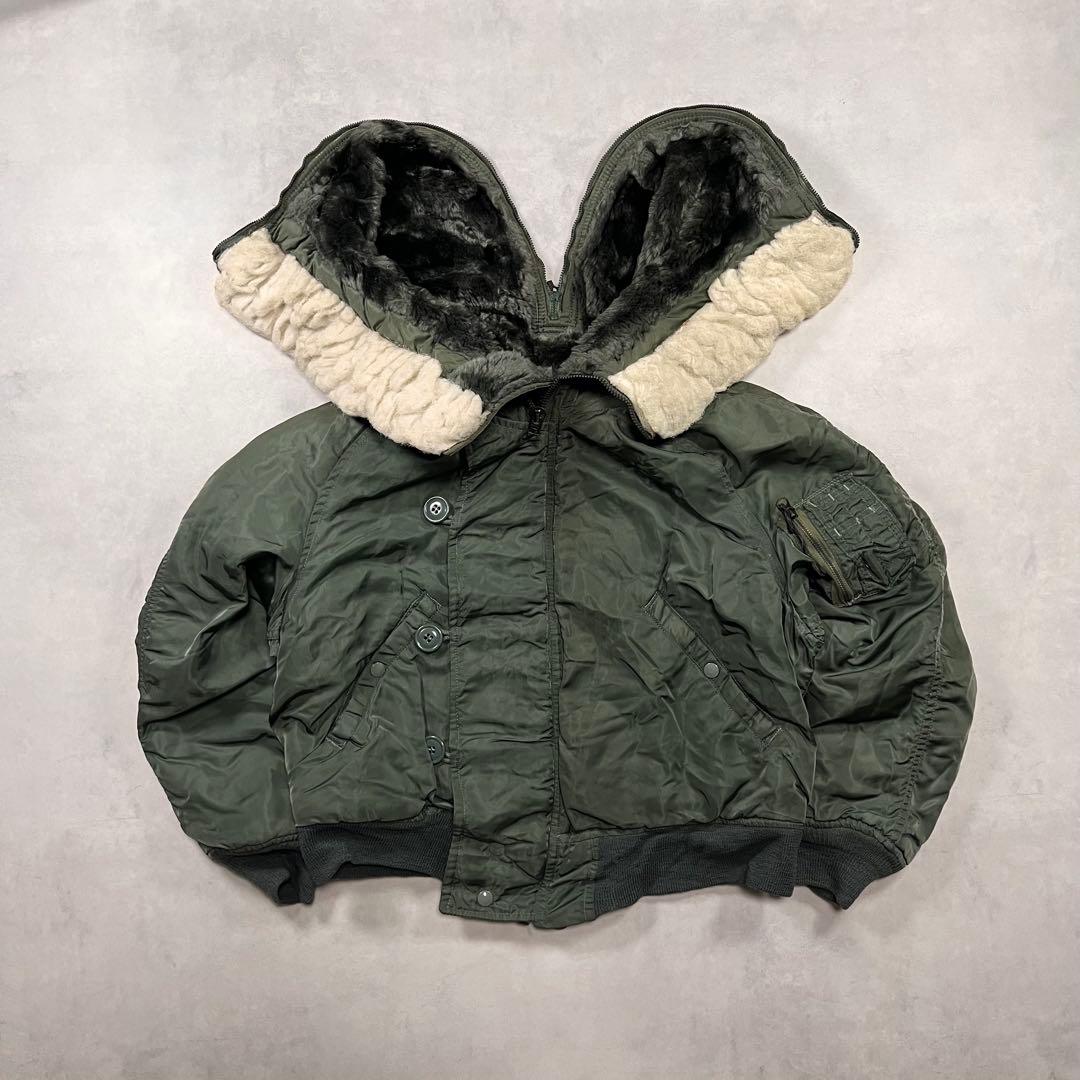 80s AVIREX N-2B usa カーキ フライトジャケット 1983