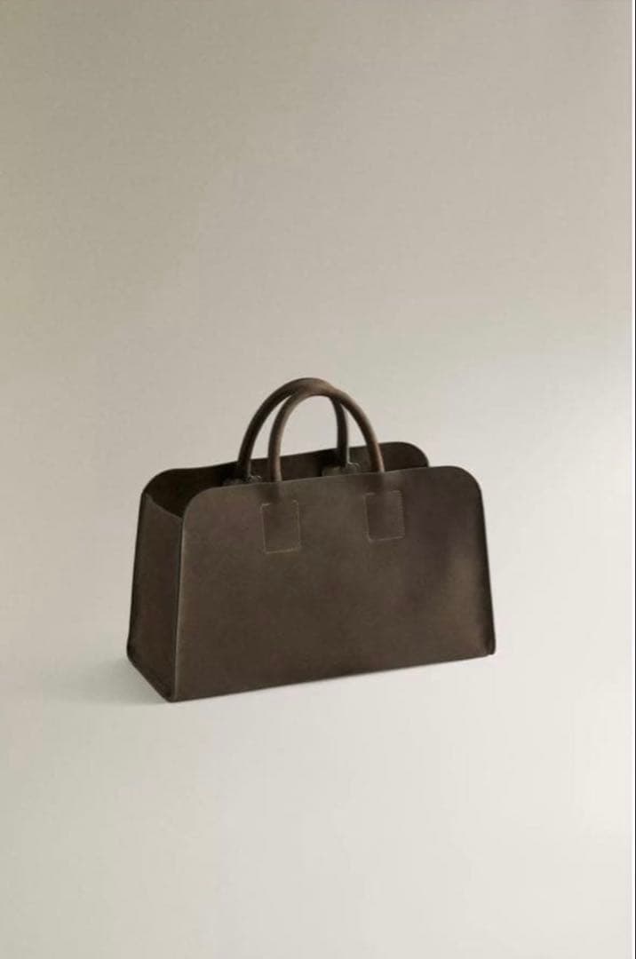 ZARA  ミニ ヌバックレザー トートバッグ 4021/600/030