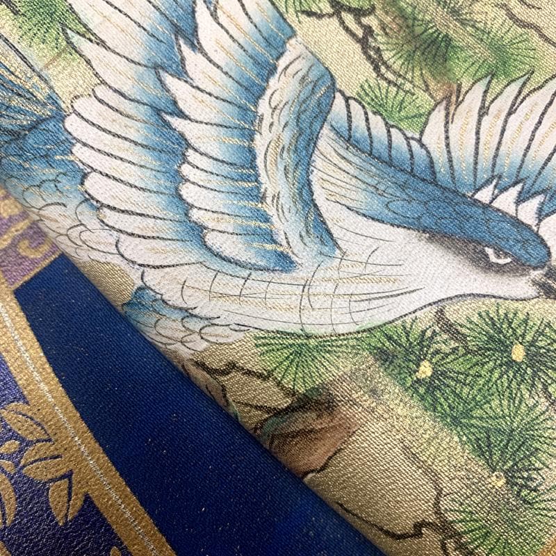 602ab23□七五三 三歳 男児 着物&被布&長襦袢 作家物 落款入り□美品