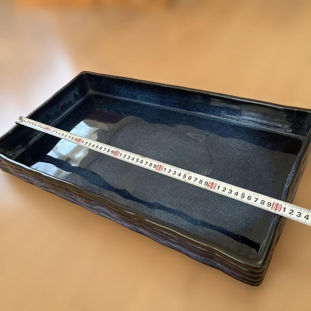 花器水盤　三彩　生け花華展用に