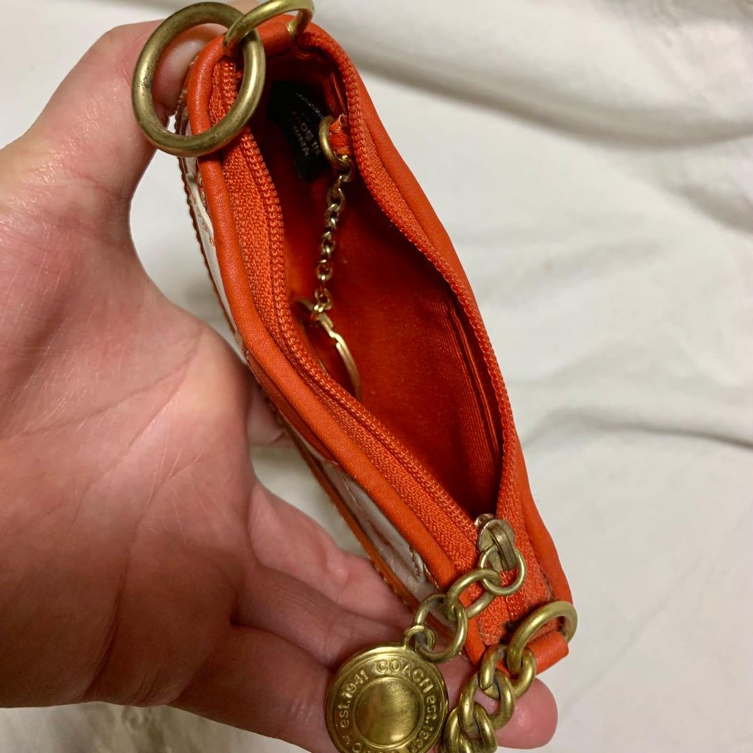 15年程前のコーチ　オレンジキーチャーム/バッグチャーム/ケース