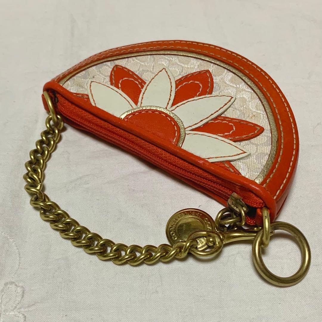 15年程前のコーチ　オレンジキーチャーム/バッグチャーム/ケース