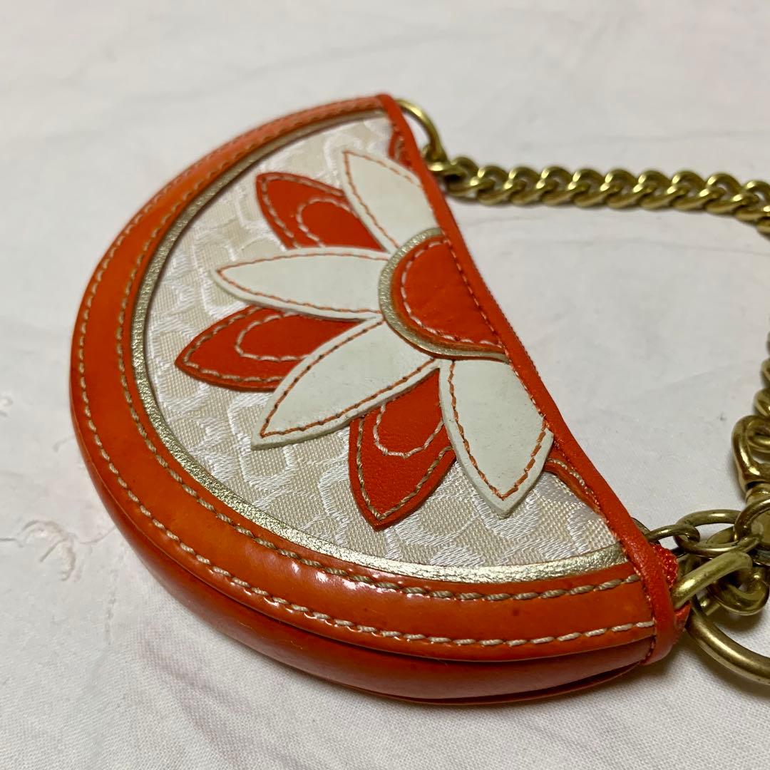 15年程前のコーチ　オレンジキーチャーム/バッグチャーム/ケース