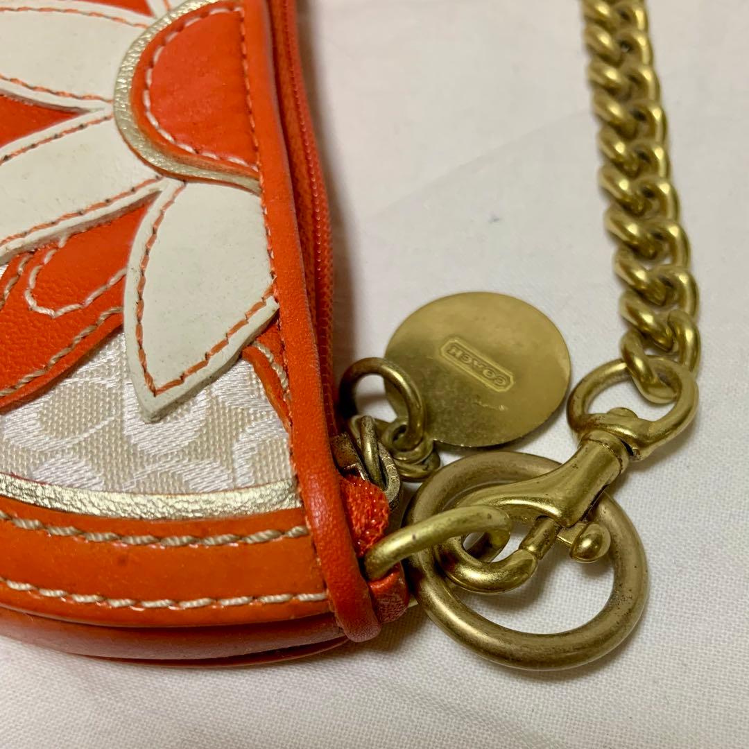 15年程前のコーチ　オレンジキーチャーム/バッグチャーム/ケース