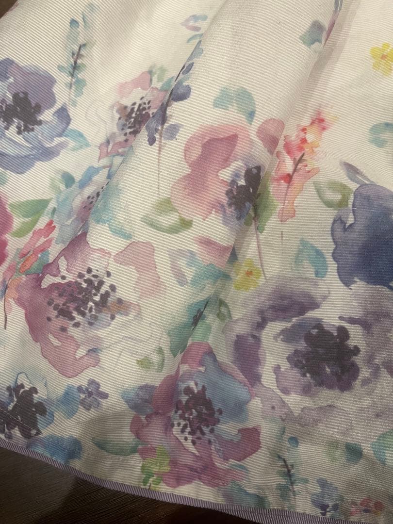 美品✨ANNA SUI mini 水彩花柄ワンピース　日本製　セレモニー