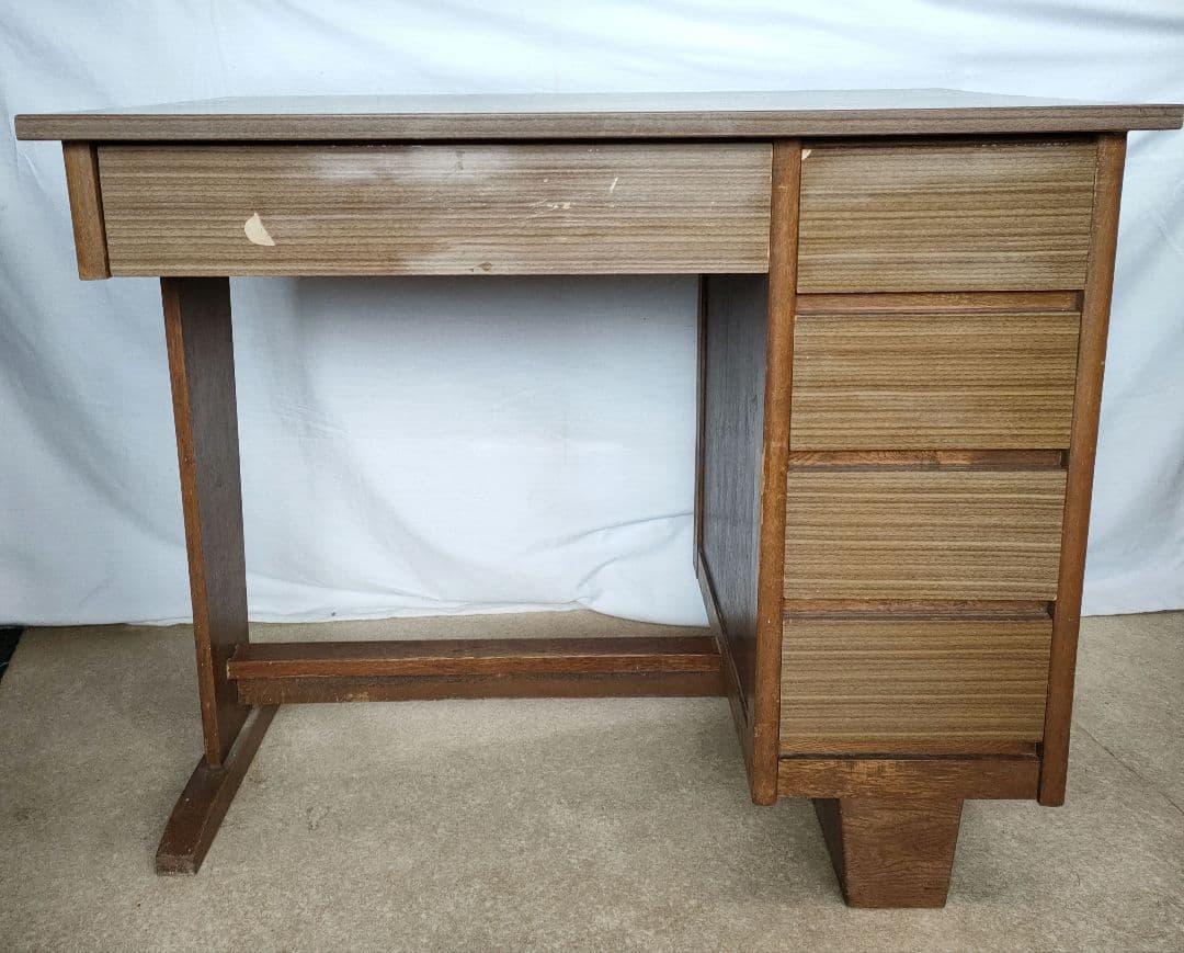 2月末迄再値下げ☆たのメル便含☆レトロ　ビンテージ　学習机　事務机　木製