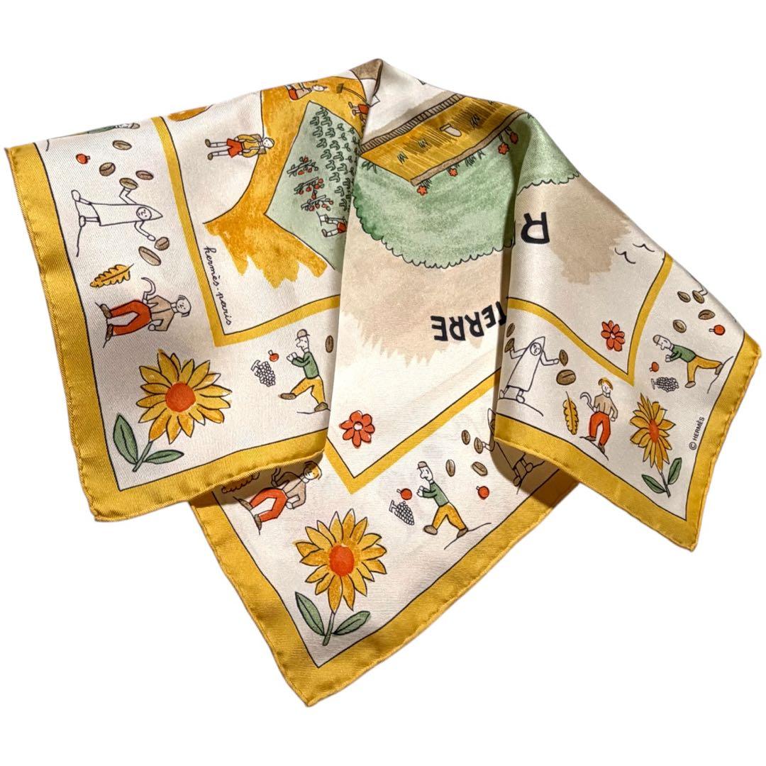 エルメス HERMES スカーフ　カレ45 ガヴロッシュ　故郷に帰る