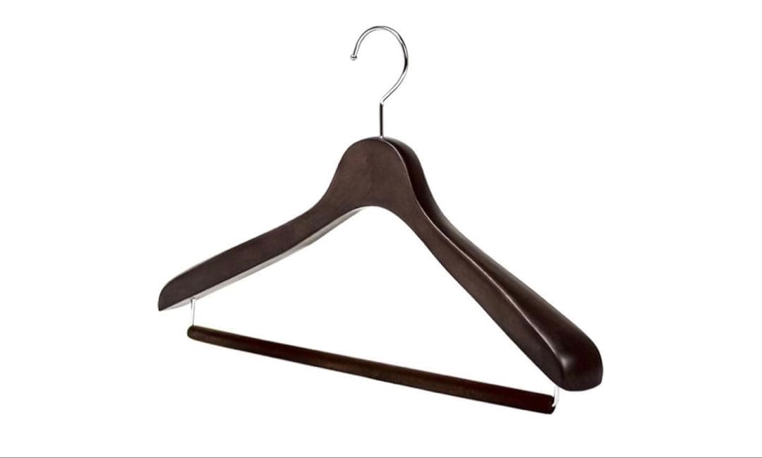 中田ハンガー 5本セット SET-15 スモークブラウン【中田工芸製】