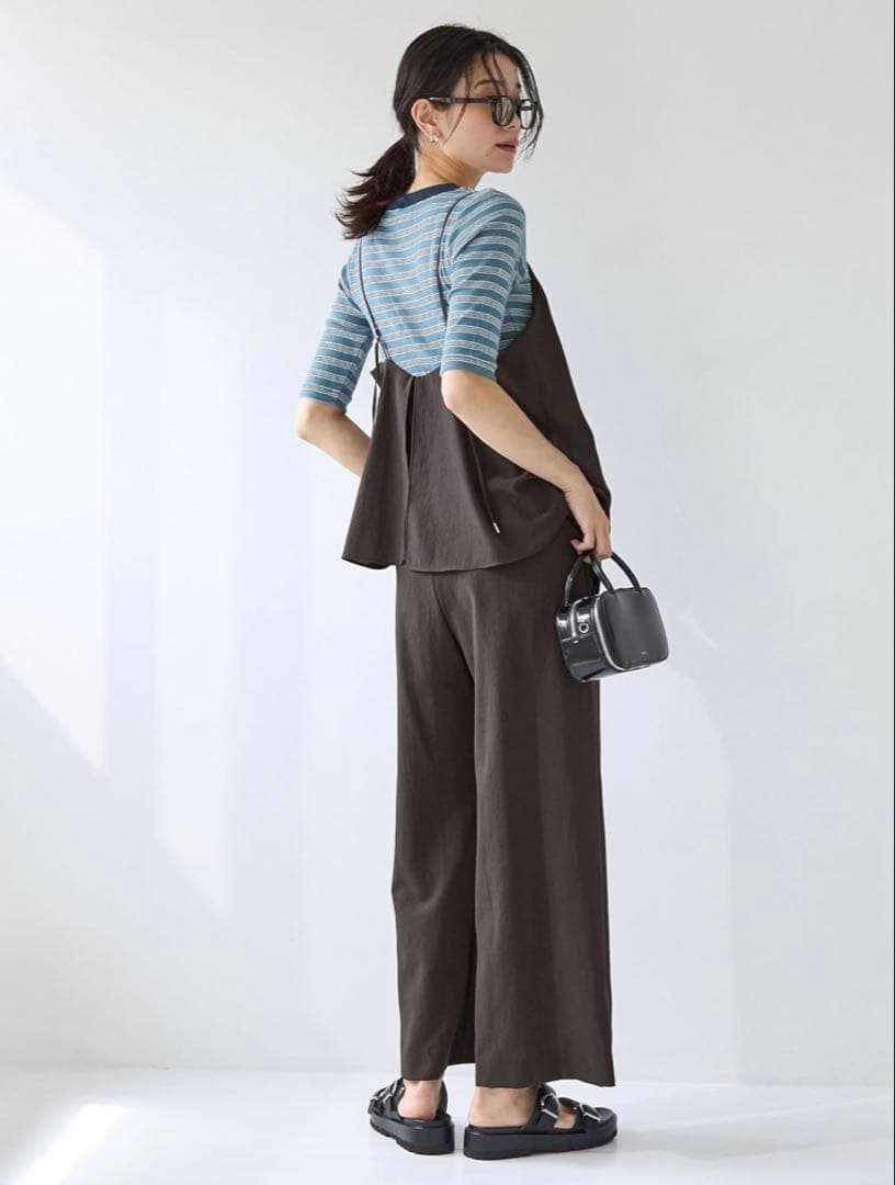 試着のみ★ドライクロスオールインワン　ダークグレー　FREEサイズ