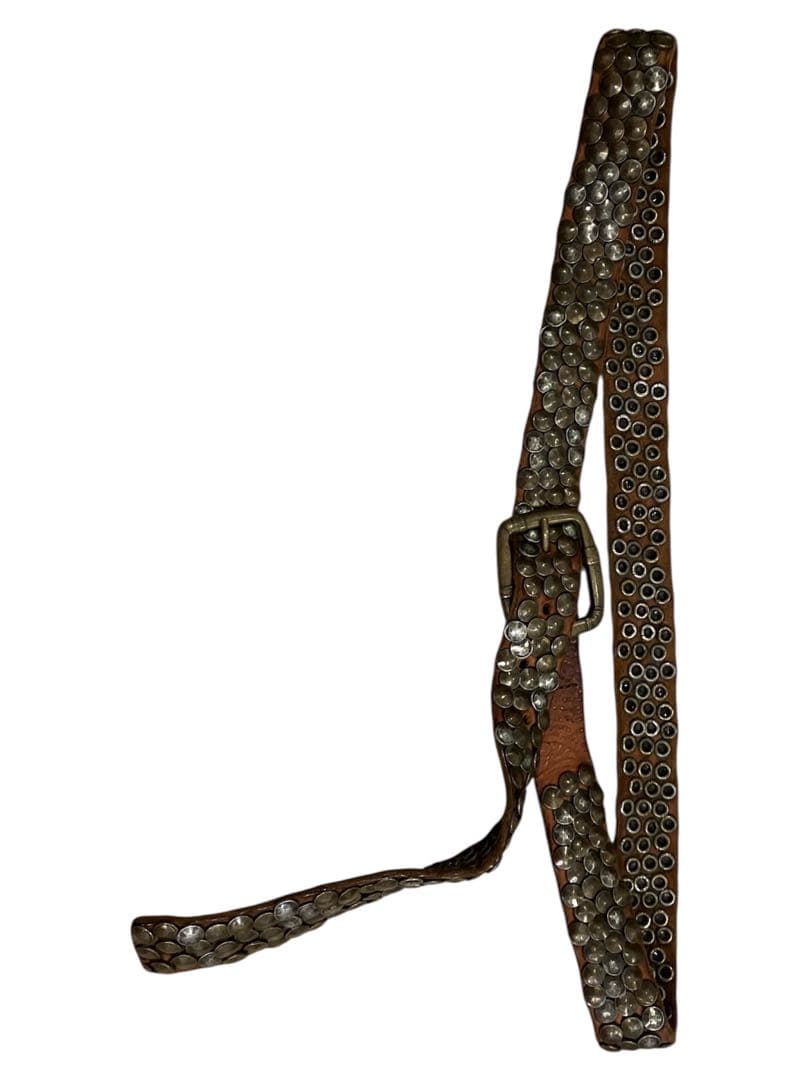 HTCスタッズ付きレザーベルト 00/36