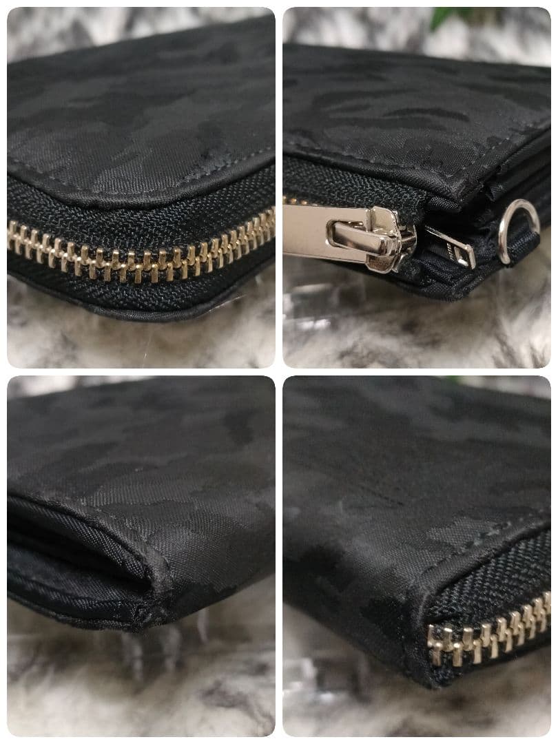 極希少 PORTER 長財布 ブラック カモフラ ギリー ポーター 財布 黒迷彩