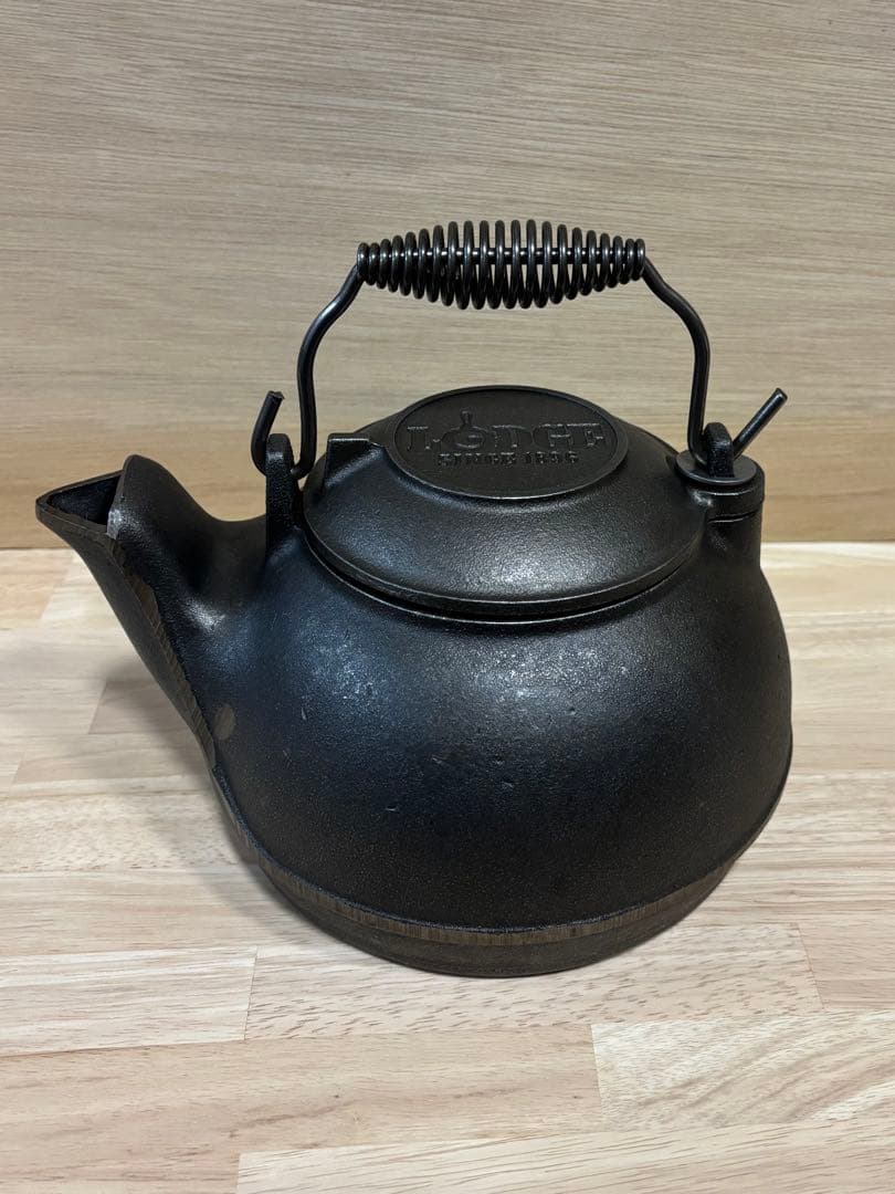 未使用LODGE ロッジ 鋳鉄ティーケトル 2TK2 スプリングハンドル 廃盤品