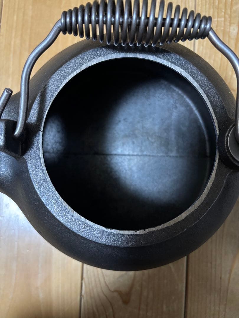 未使用LODGE ロッジ 鋳鉄ティーケトル 2TK2 スプリングハンドル 廃盤品