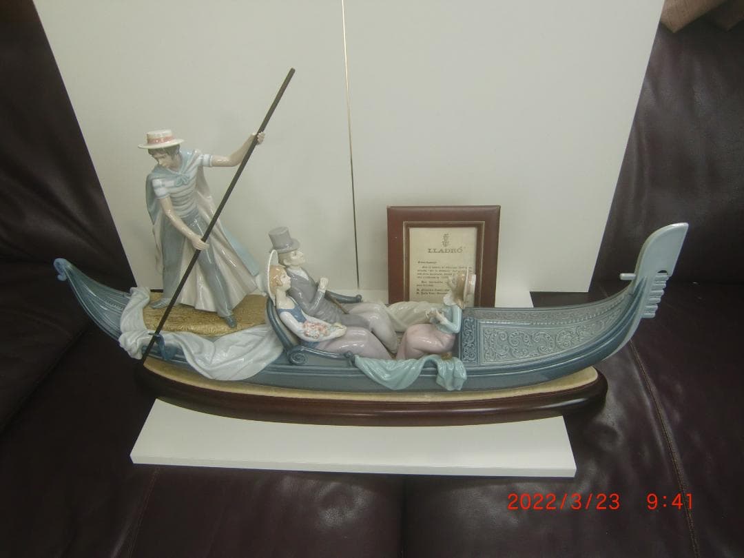 LLADRO　リヤドロ【ゴンドラの恋人達】全長76cm　値下　リアドラＬ123