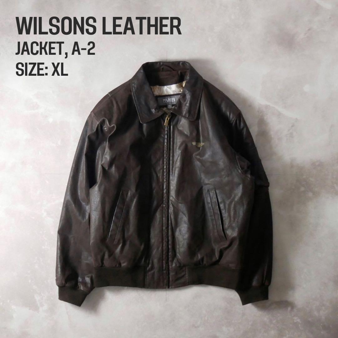 WILSONS LEATHER A2 Type レザージャケット ブラウン XL