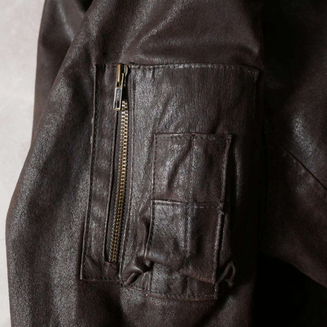 WILSONS LEATHER A2 Type レザージャケット ブラウン XL