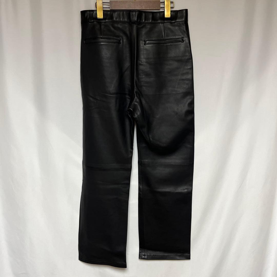 未使用品 定価9.9万 H BEAUTY&YOUTH シープレザーパンツ 黒S